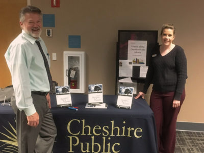 Kevin Talking about His Book at the Cheshire Library